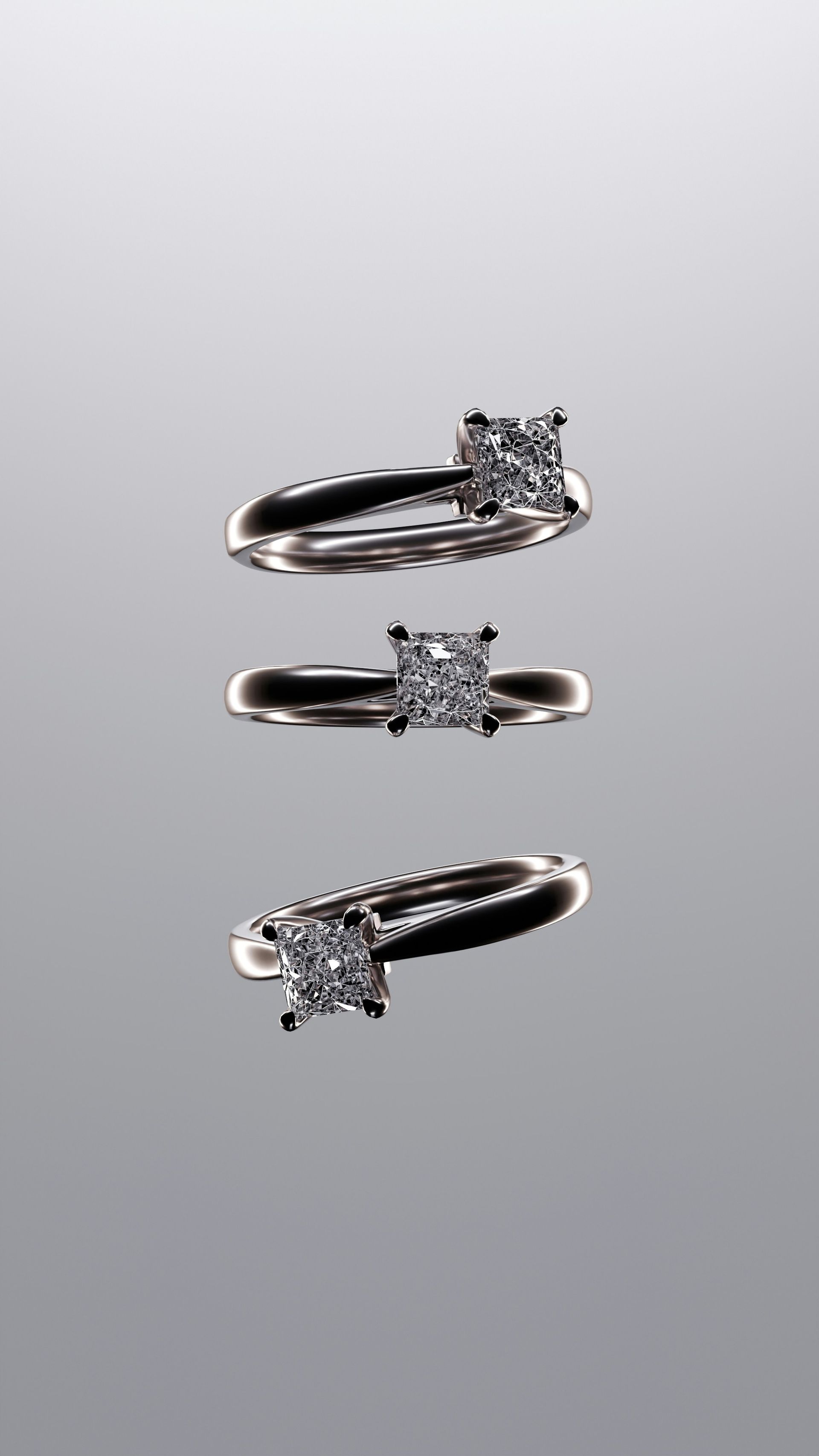 A couple of rings that are sitting on a table